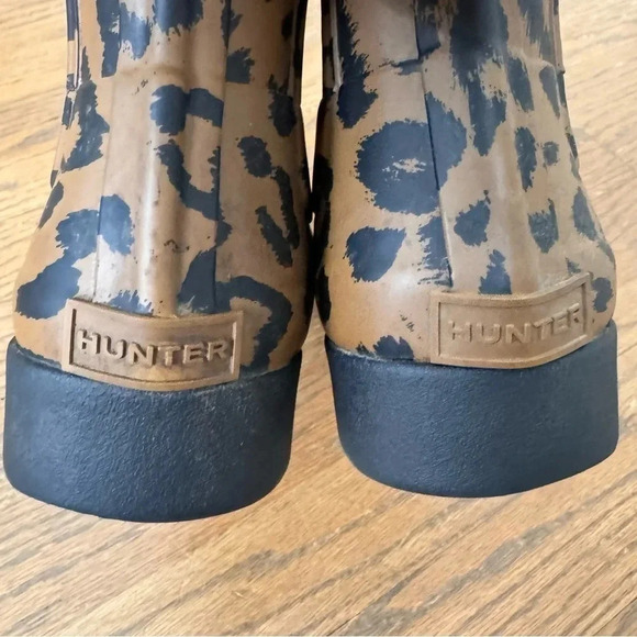 Hunter Original Refined Chelsea Hybrid Leopard Limited Edition Mini Boots size 7 - Picture 8 of 12